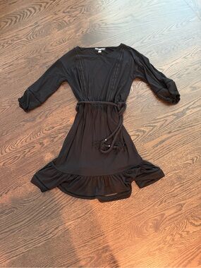 Karl Lagerfeld Black Slim Crewneck Darling Dress!